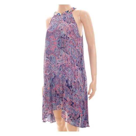 PARKER Pleated Asymmetrical Hem AVON Dress - Picture 5 of 10